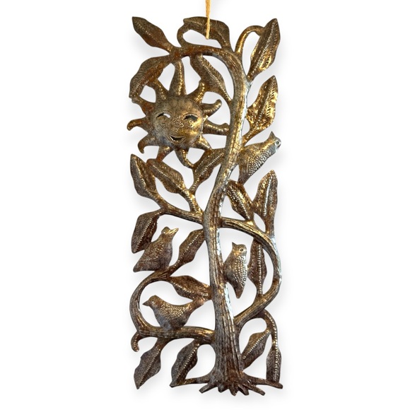 Haitian Handcrafted Metal Wall Sculpture Augustin